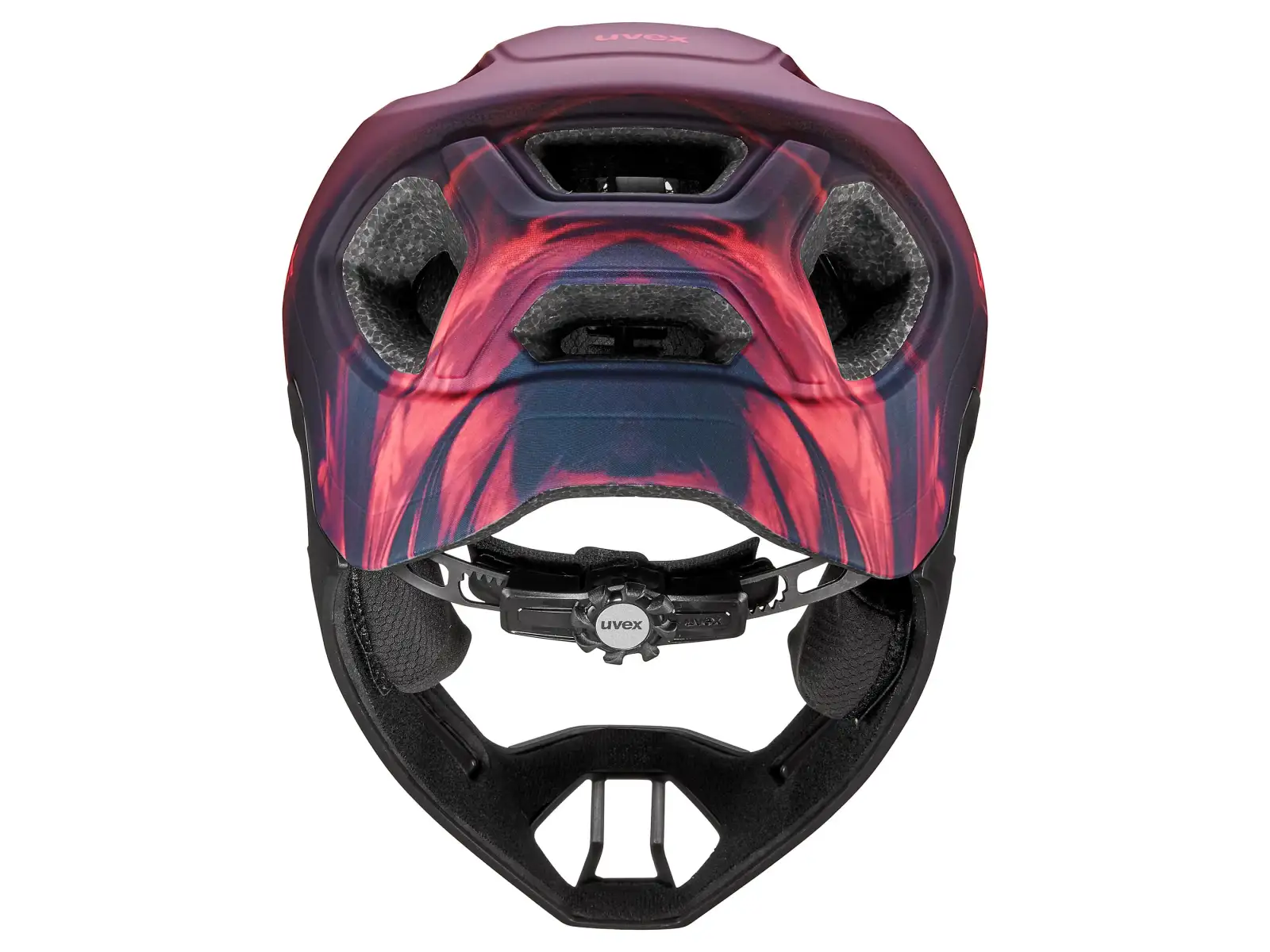 Uvex React JR Fullface MTB Helm Cranberry matt