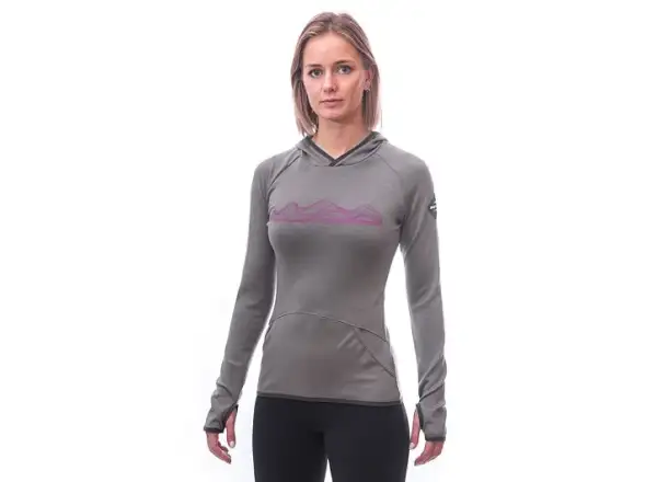 Sensor Merino Upper Mountains Damenpullover grau