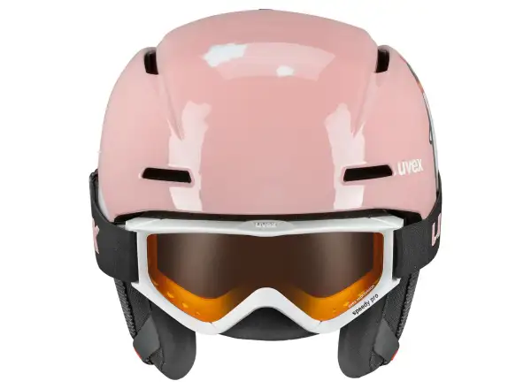 Uvex Viti Set Skihelm und Brille pink penguin