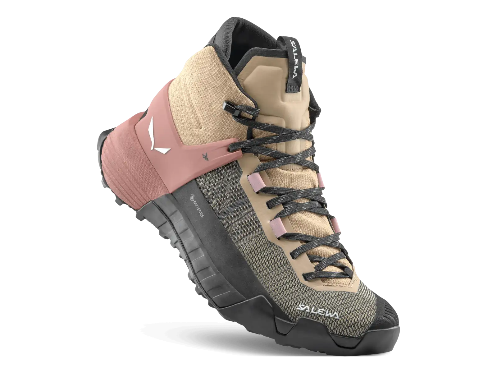 Salewa Wildfire NXT Mid GTX Damen-Wanderschuhe Quicksand/Etruscan Red