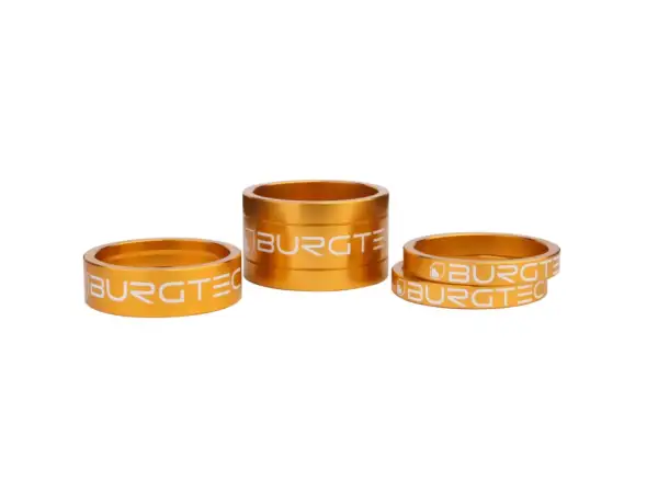Burgtec Spacer Kit Set von Unterlegscheiben für den Vorbau 5/5/10/20 mm Gold