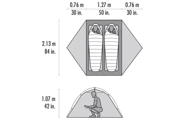 MSR Access 2 Expeditionszelt für 2 Personen