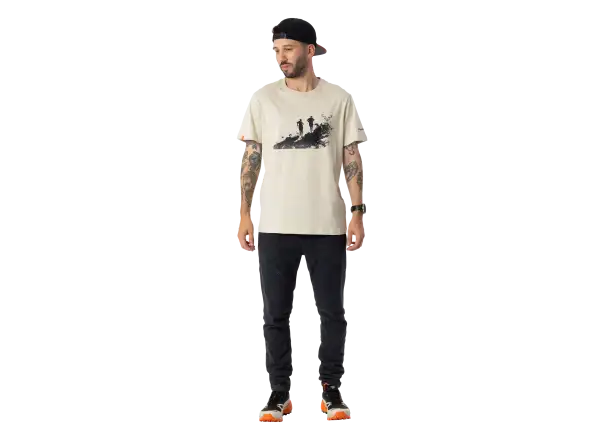 Dynafit Graphic Cotton Herren T-Shirt Kurzarm Overcast/Runners