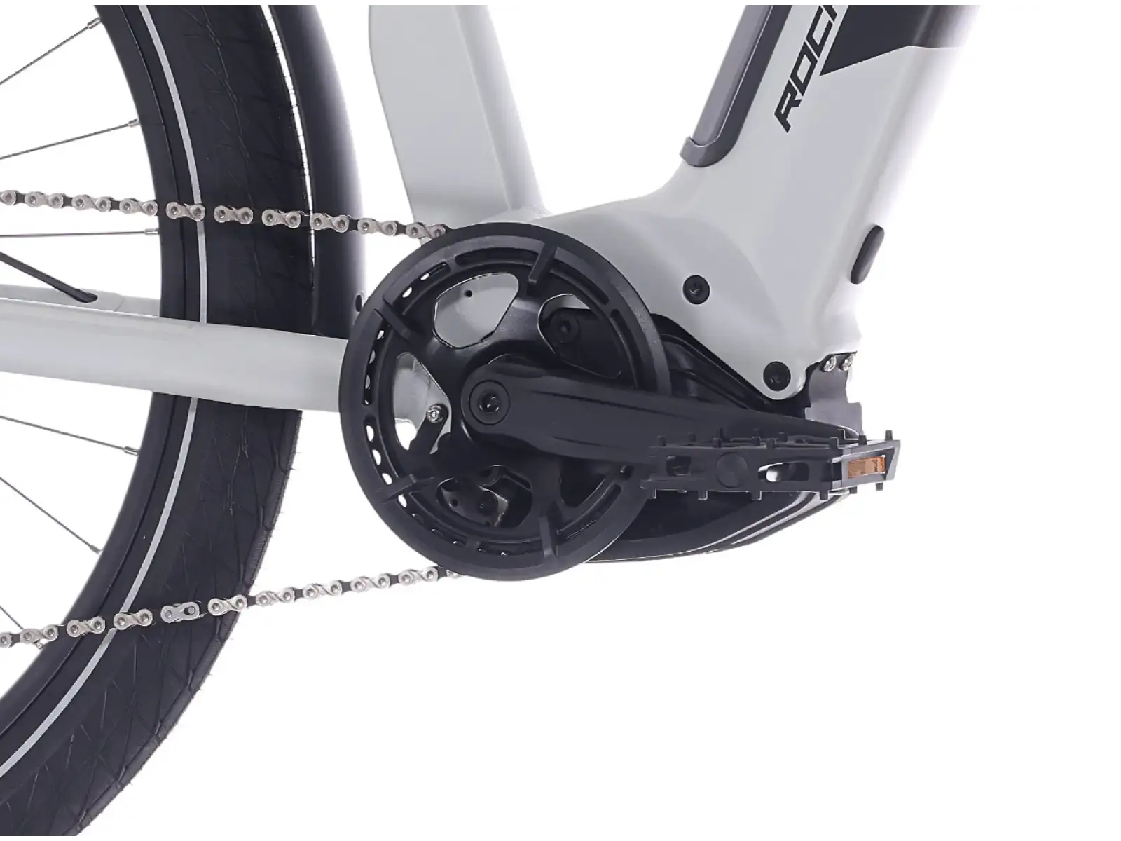 Rock Machine eRokk B70T Elektrofahrrad mit tiefem Einstieg Matte Limerock Grey