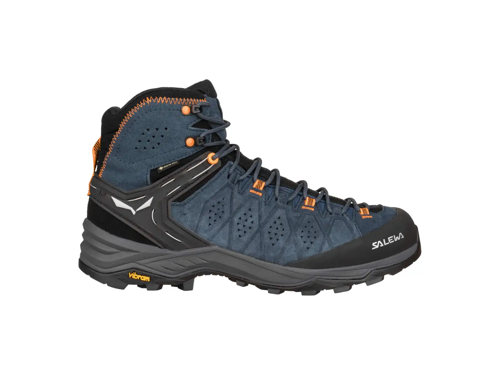 Salewa Alp Trainer 2 Mid Gore-Tex Herrenstiefel Dark Denim/Fluo Orange