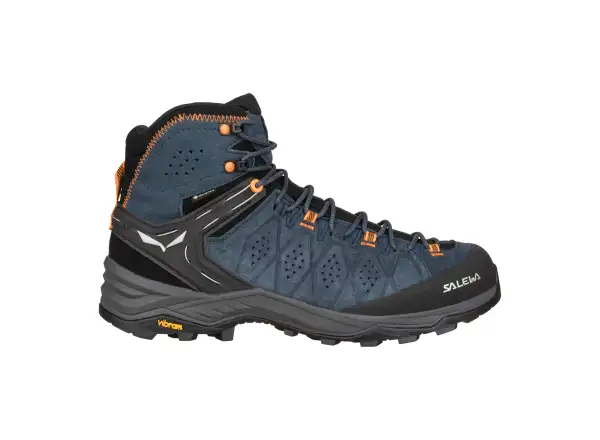 Salewa Alp Trainer 2 Mid Gore-Tex Herrenstiefel Dark Denim/Fluo Orange