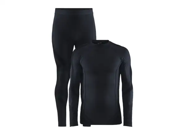 Craft Core Dry Fuskenit Herren Funktionsset schwarz