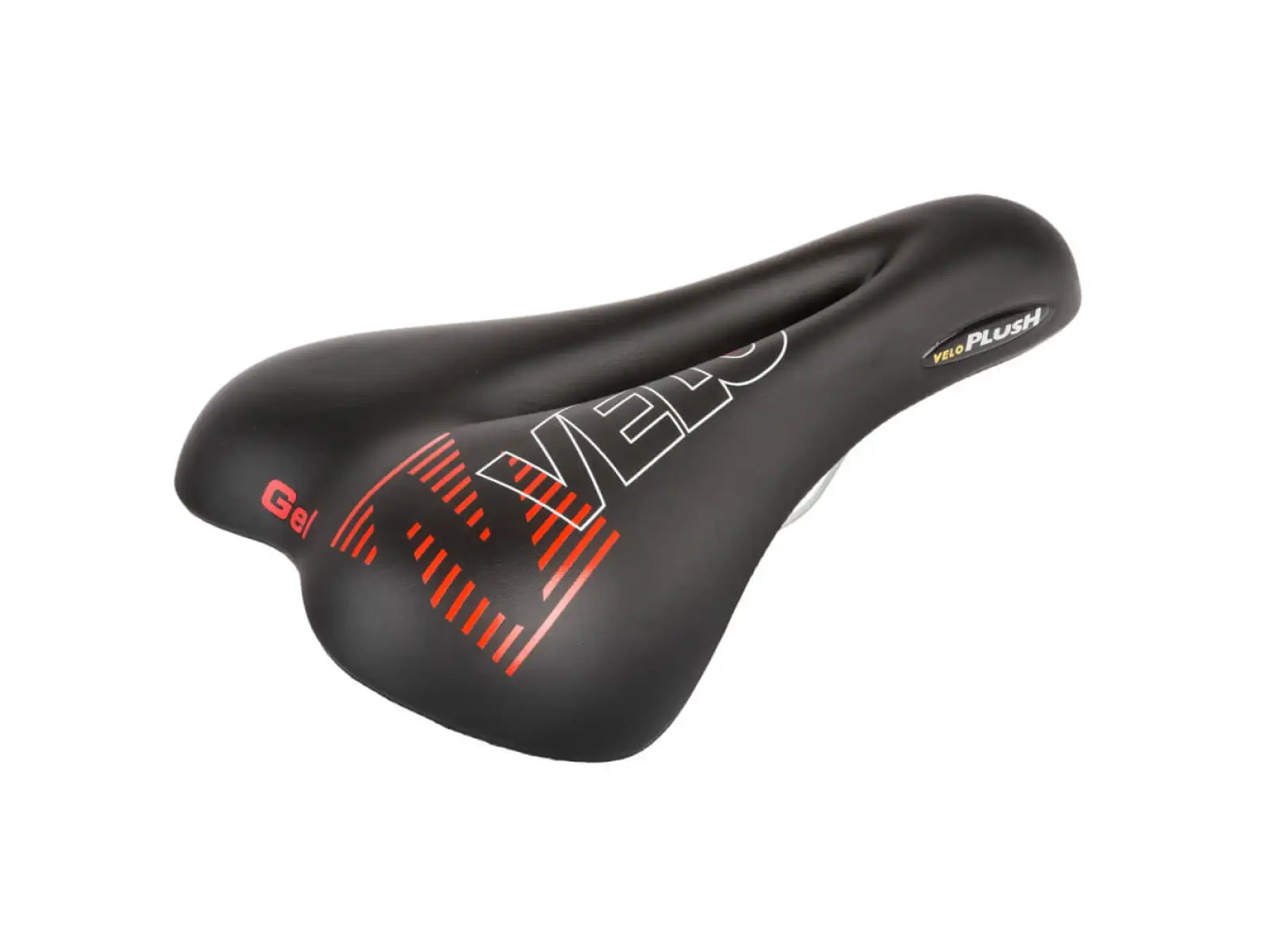 Velo Plush Gel Herrensattel Schwarz
