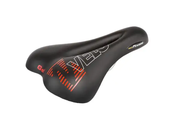 Velo Plush Gel Herrensattel Schwarz
