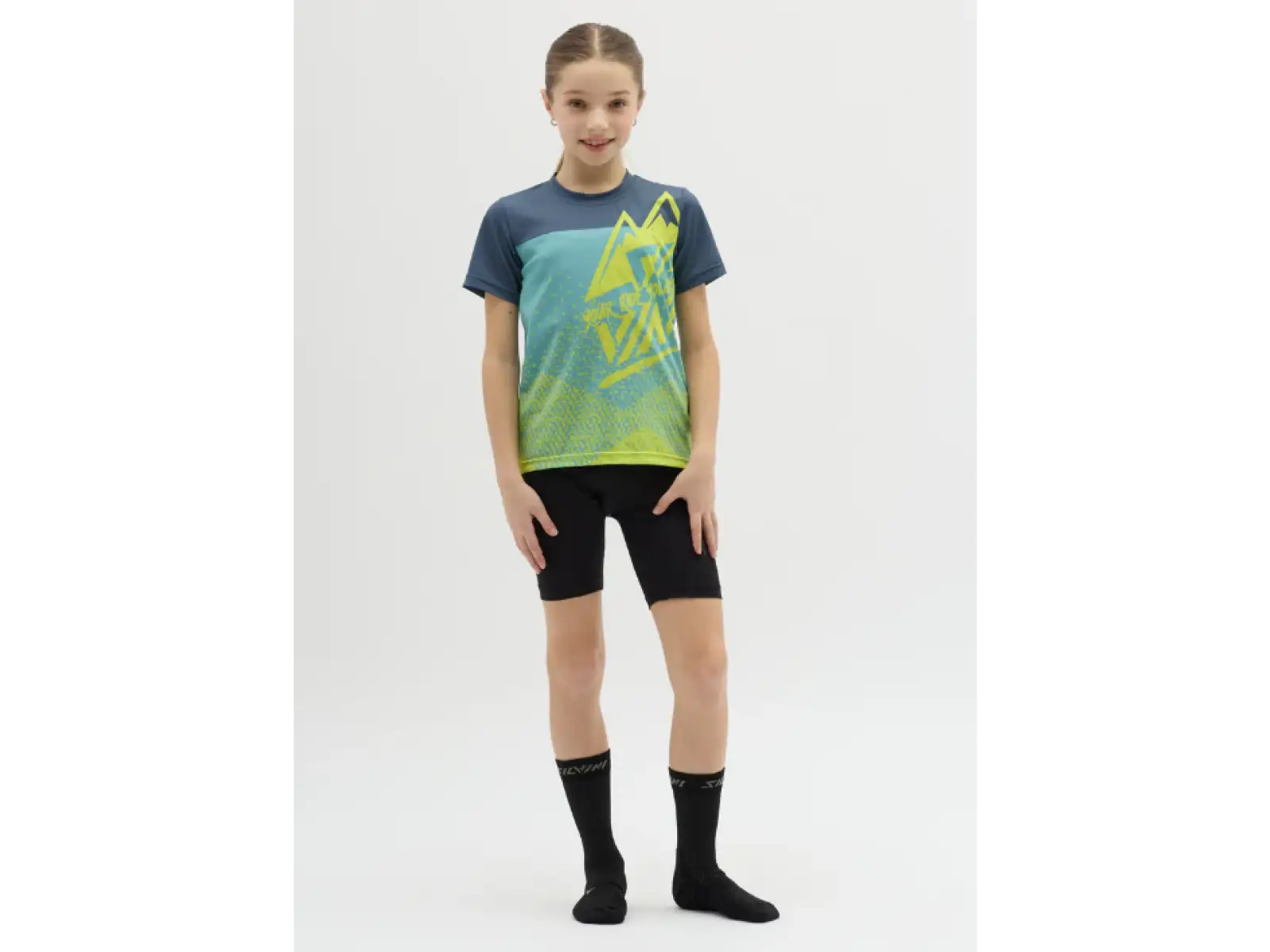 Silvini Denni Kindertrikot Neon/Blue