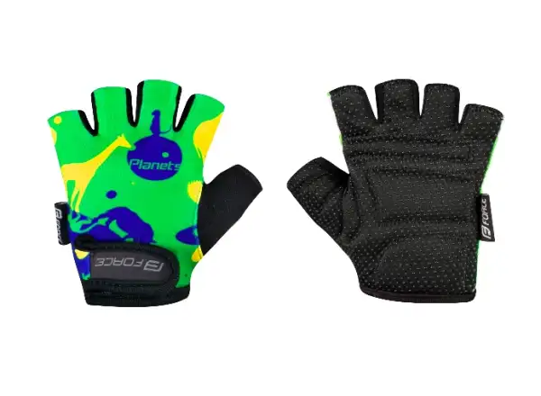 Force Planets Kinderhandschuhe grün/gelb