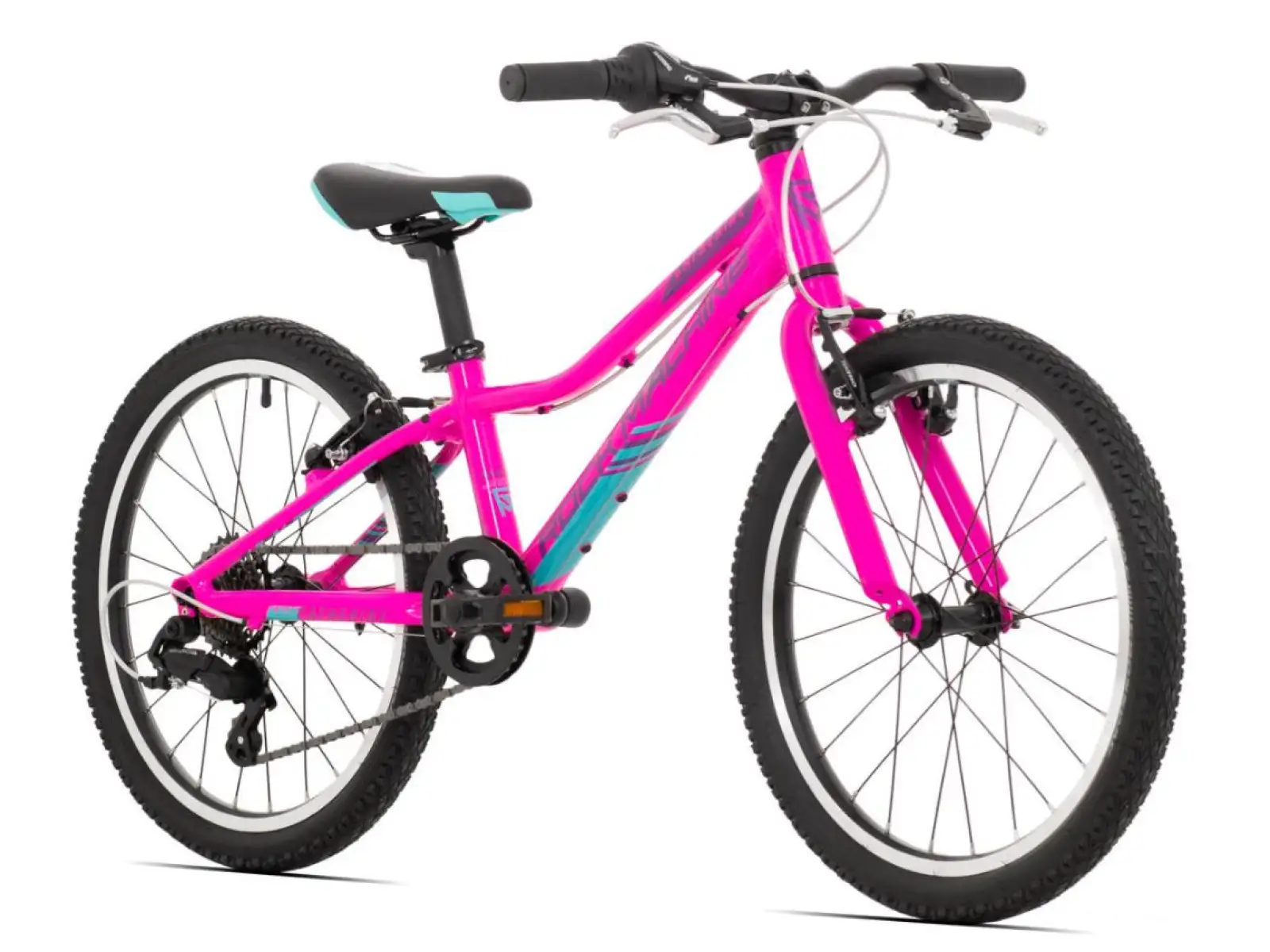 Rock Machine Catherine 20 Glanz Neon Pink/Violett/Neon Cyan Kinderfahrrad