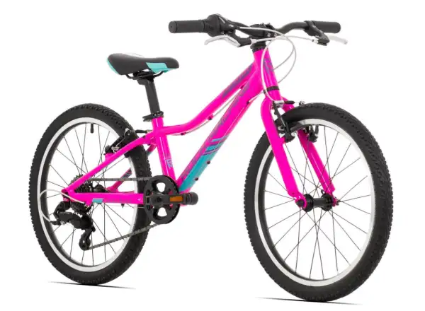 Rock Machine Catherine 20 Glanz Neon Pink/Violett/Neon Cyan Kinderfahrrad