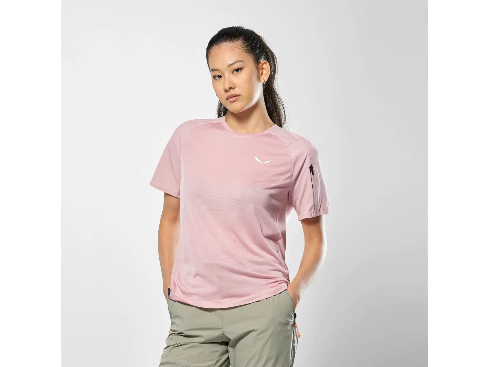 Salewa Puez AM Hyb Damen T-Shirt Kurzarm Zephyr