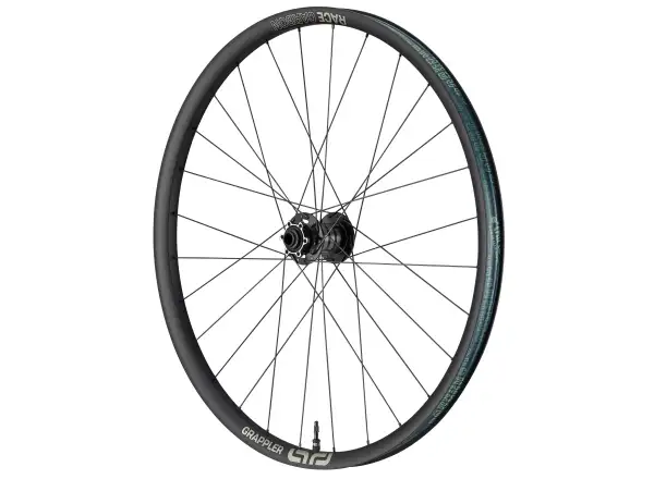 E-13 Grappler Rennen Carbon E-Spec Boost 29" Vorderrad in Schwarz.