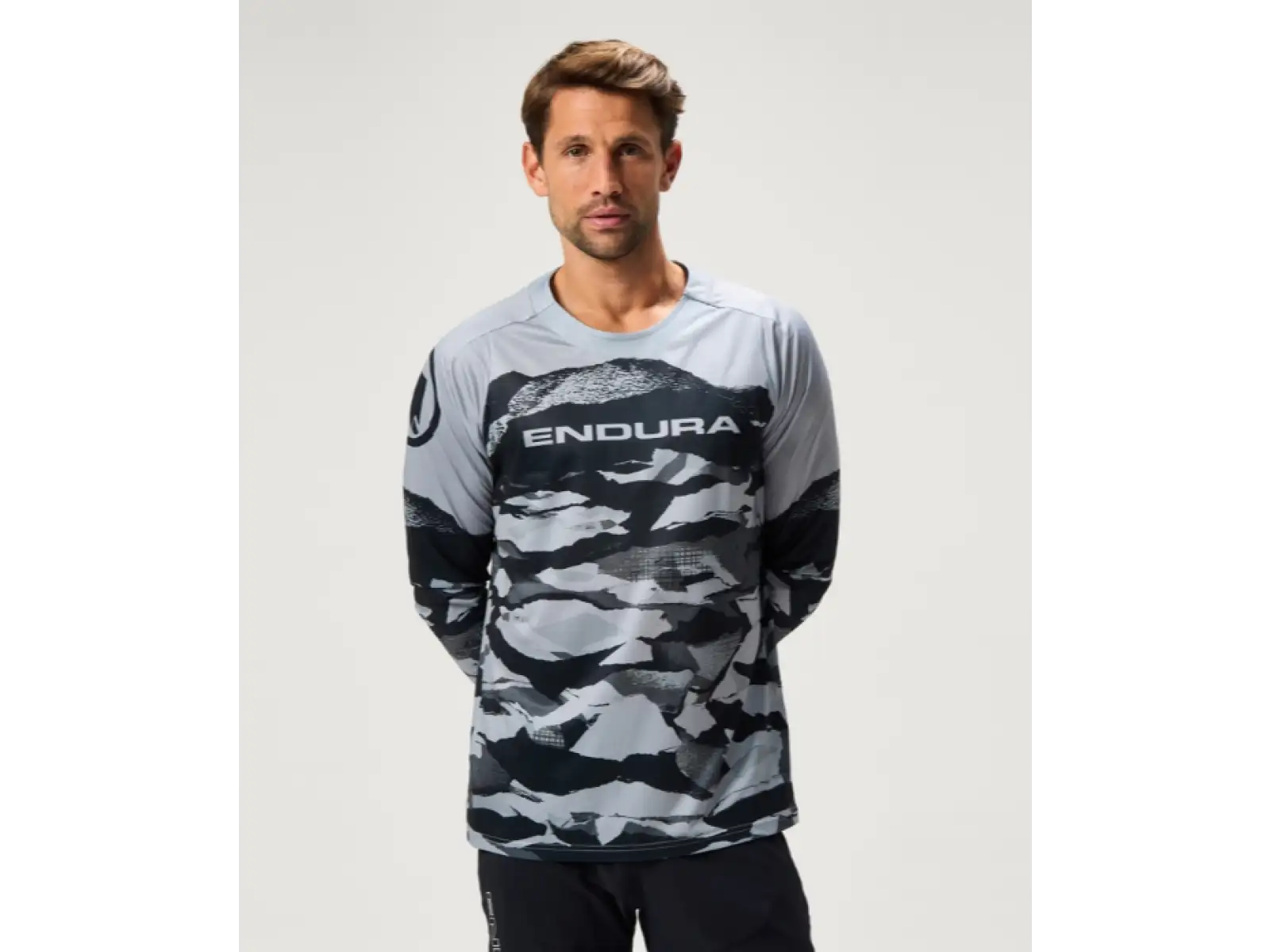 Endura LTD Mountain Camo Herren Langarmtrikot Black