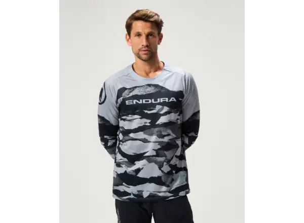 Endura LTD Mountain Camo Herren Langarmtrikot Black