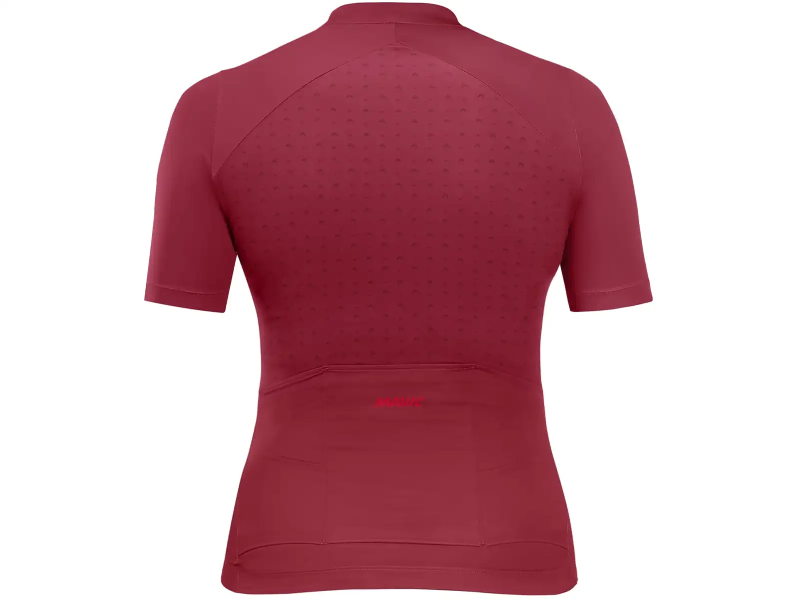 Mavic Sequence Damen Kurzarmtrikot in tiefem Weinrot.