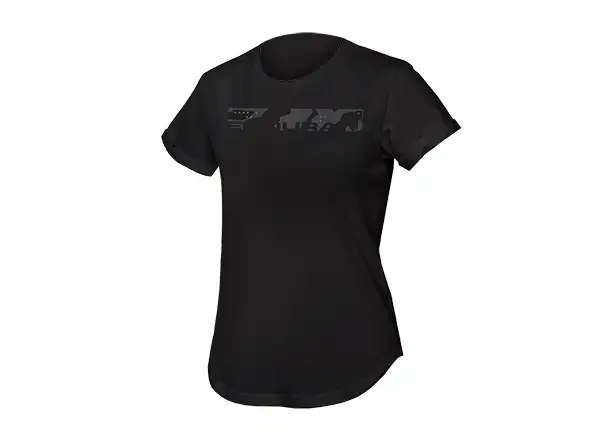 Endura One Clan Organic Tee Camo Damen T-Shirt Schwarz