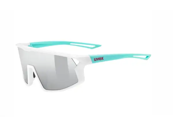 Uvex Skyryse JR. Kinderbrille White/Green/Mirror Silver
