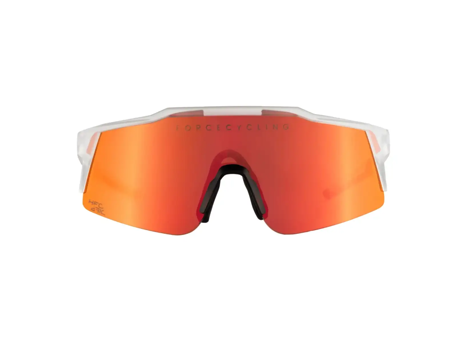 Force Nitro Junior Fahrradbrille transparent/rot verspiegeltes Glas