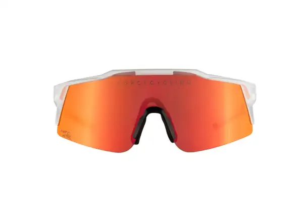 Force Nitro Junior Fahrradbrille transparent/rot verspiegeltes Glas