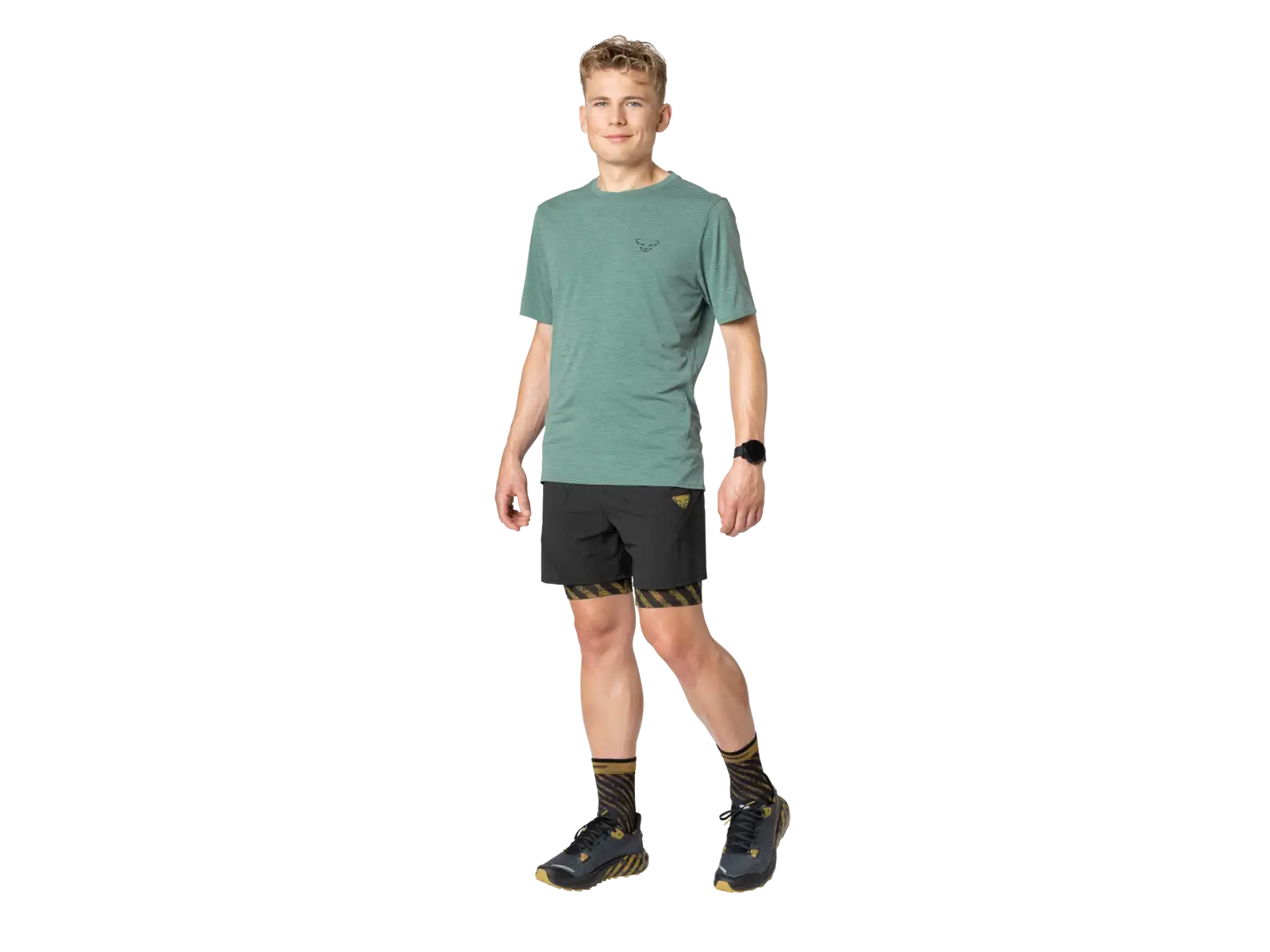 Dynafit Trail Herren Laufshirt Kurzarm Atlantic