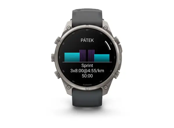 Garmin fenix 9 Pro inReach 43 mm Smartwatch Carbon gray DLC Titanium Black/Pebble gray