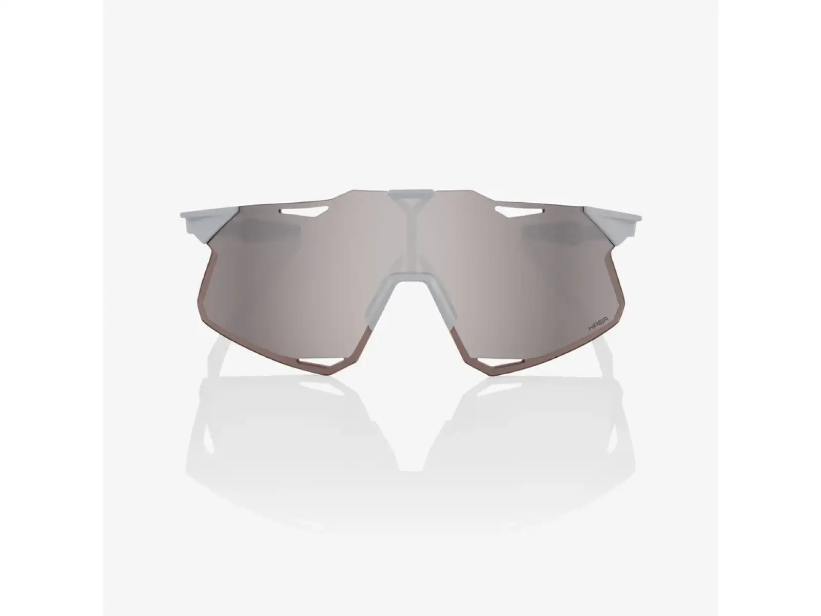 100% Hypercraft Brille Matte Stone Grey/HiPER Silver Mirror