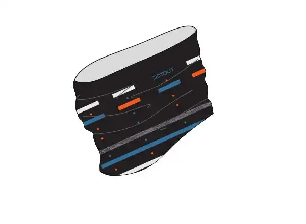 Dotout Mesh Halswärmer Schwarz/Orange/Blau Größe UNI