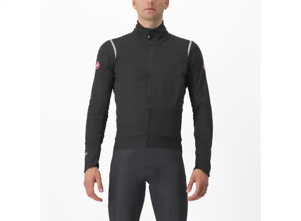 Castelli Alpha Doppio RoS Herrenjacke Light Black/Silver Reflex/Dark Gray