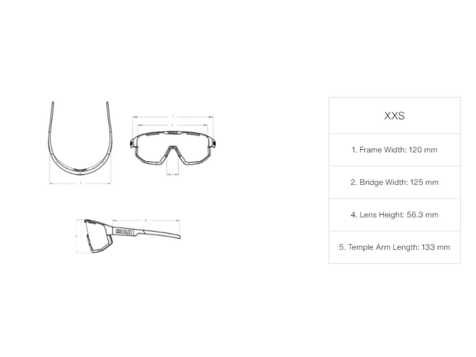 Bliz Fusion Small Sonnenbrille – Matt Blau mit Blue Multi Lens