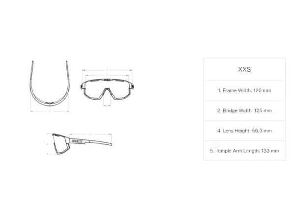 Bliz Fusion Small Sonnenbrille – Matt Blau mit Blue Multi Lens