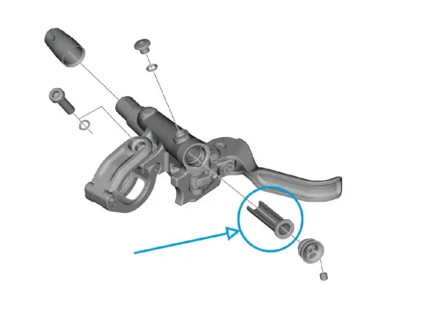 Shimano BL-M6100/BL-M4100 Ersatzmembran für den Hebel