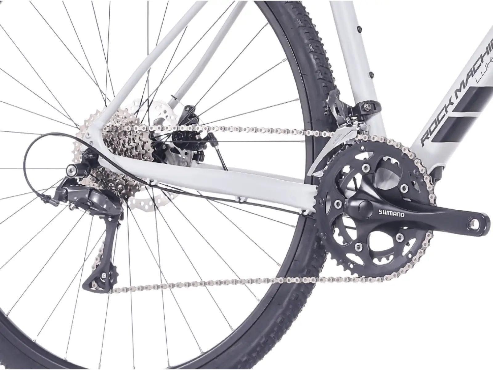 Rock Machine Lukk 20 Flat Bar Gravelbike – Matte Limerock Grey