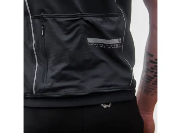 Sensor Cyklo Motion Herren Trikot kurzarm schwarz/grau