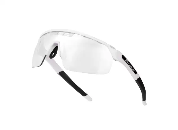 Force Enigma Pro Fahrradbrille weiß glänzend/fotochromatisches Glas