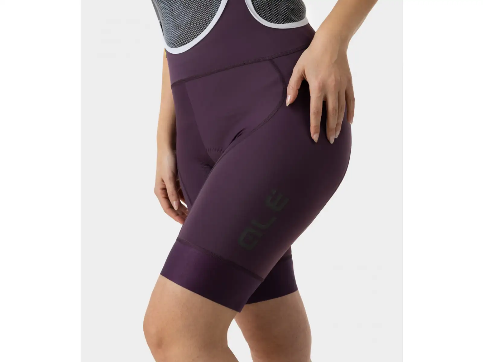 Alé PR-E Magic Colour Damen Shorts mit Latz und Polsterung Bordeaux