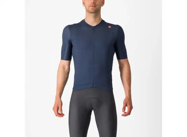 Castelli Espresso Herren-Trikot Kurzarm Belgian Blue/Silver Moon