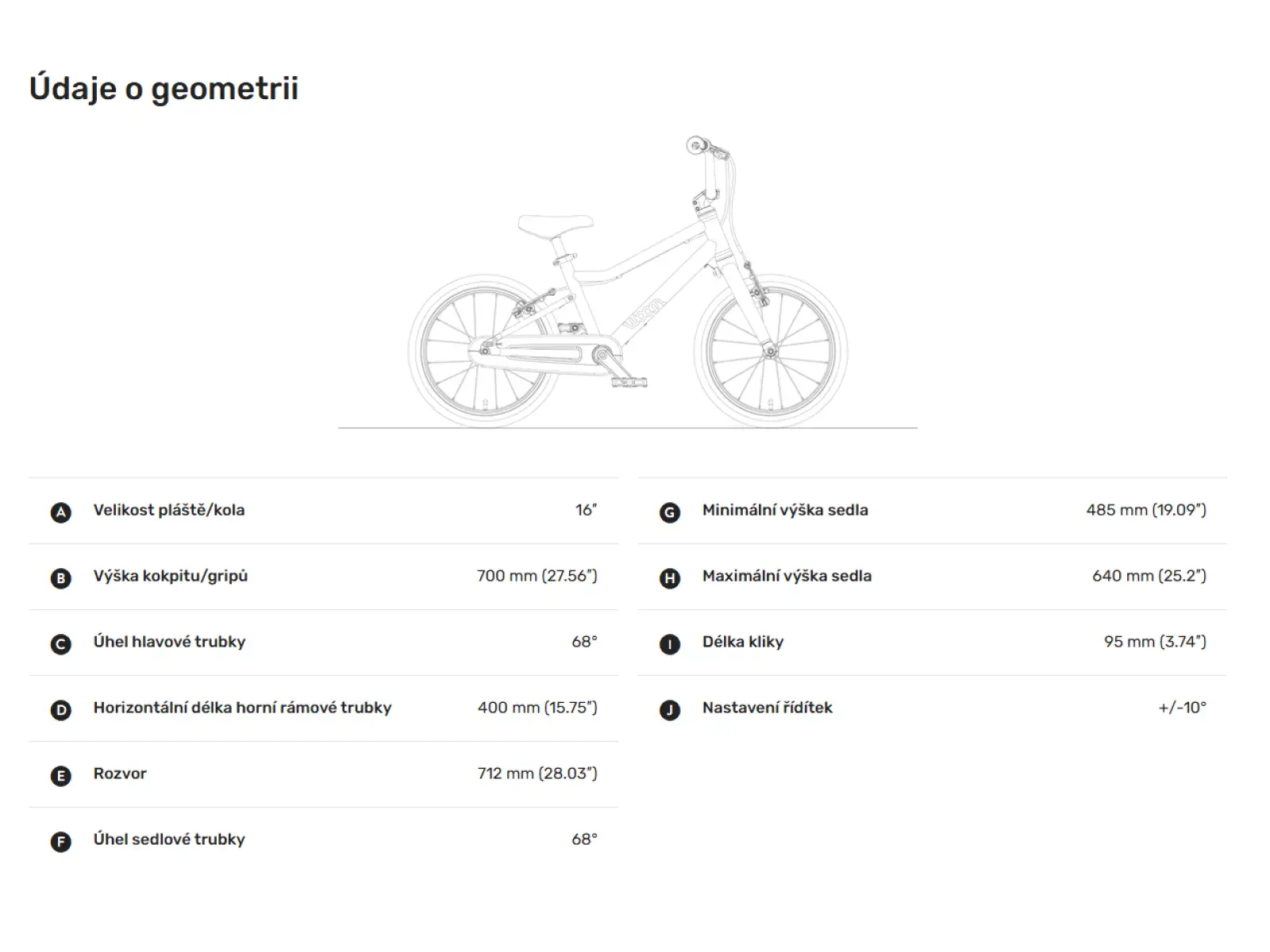 Woom GO 3 Red 16 Kinderfahrrad