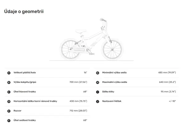 Woom GO 3 Red 16 Kinderfahrrad