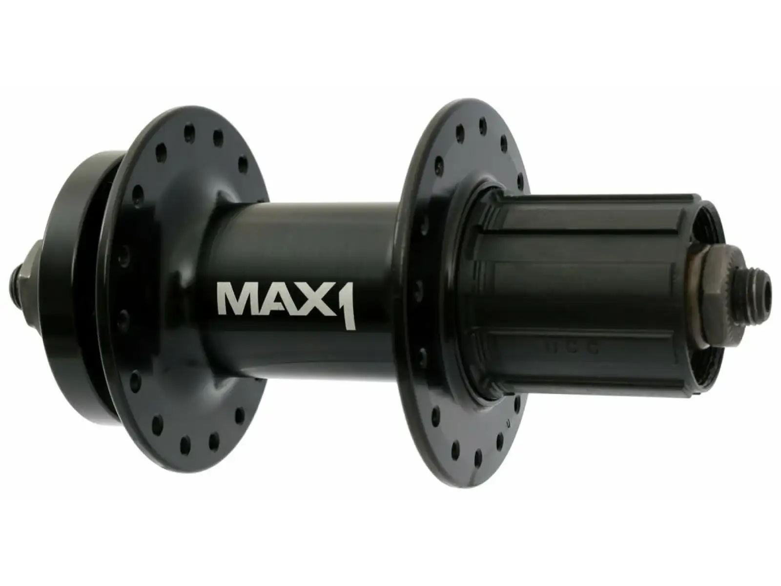 MAX1 Sport Hinterradnabe 5x135 mm schwarz 32 Löcher Nut HG9