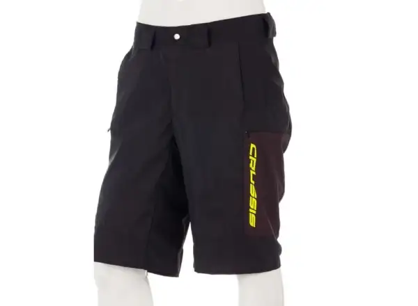 Crussis Freeride Herren Loose Fit Shorts Schwarz/Gelb