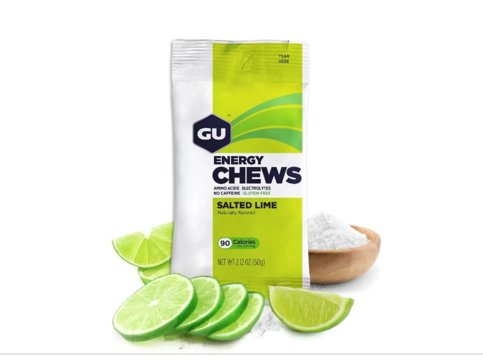 GU Energy Chews Salted Lime Geschmack 60 g