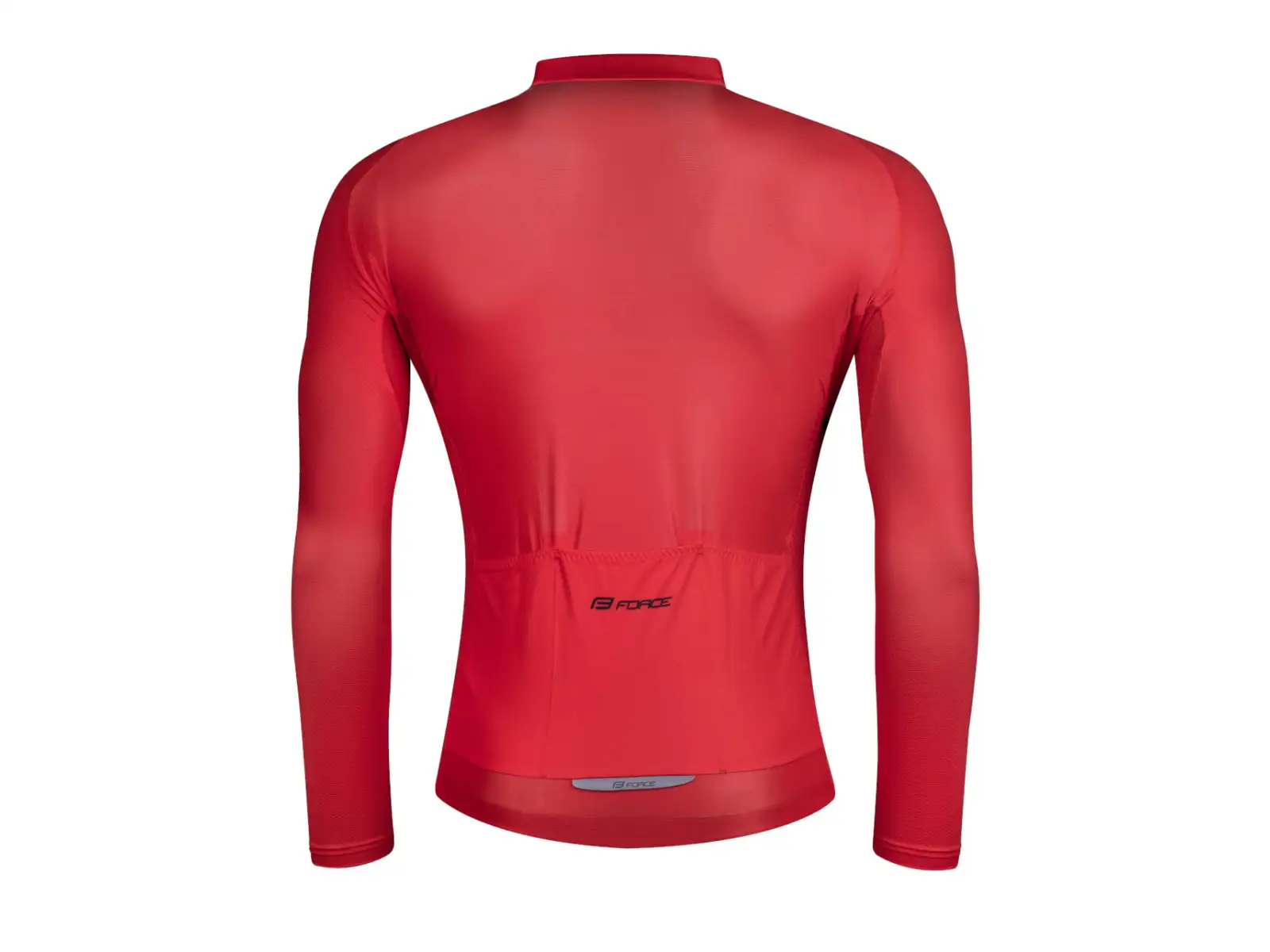 Force Pure Herrentrikot Langarm Rot.