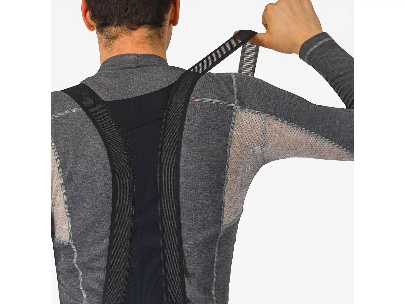 Castelli Espresso Bibtight Herrenhose mit Trägern und Polsterung Schwarz