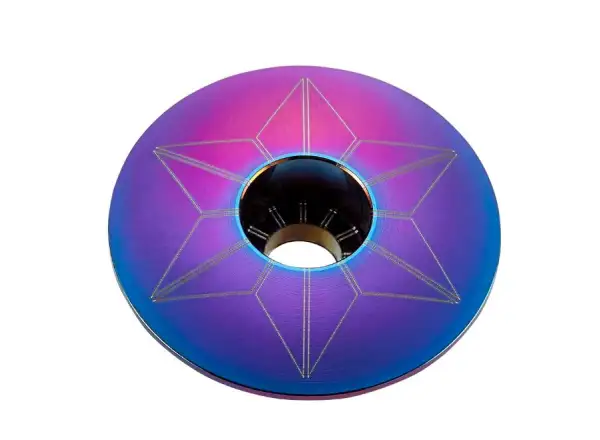 Supacaz Star Capz Anodized Steuersatzkappe Oil Slick