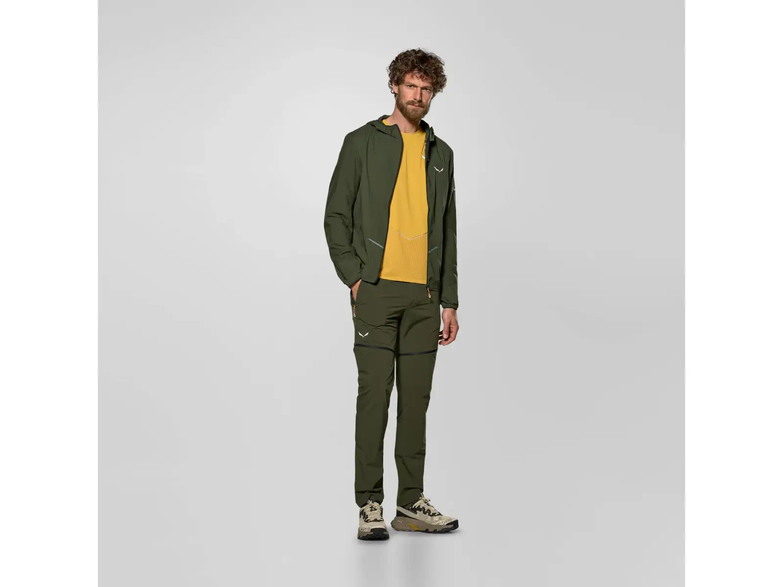 Salewa Pedroc Wind Light Herren-Sweatshirt Dark Olive