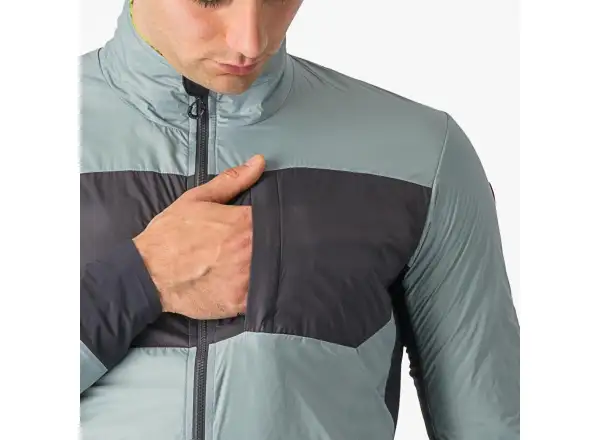 Castelli Unlimited Puffy Herrenjacke Defender Green/Dunkelgrau