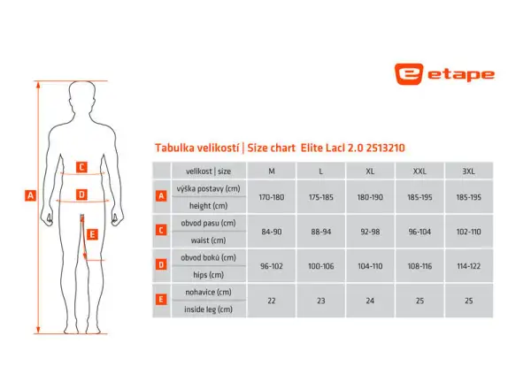 Etape Elite Lacl 2.0 Herren Shorts mit Einsatz schwarz